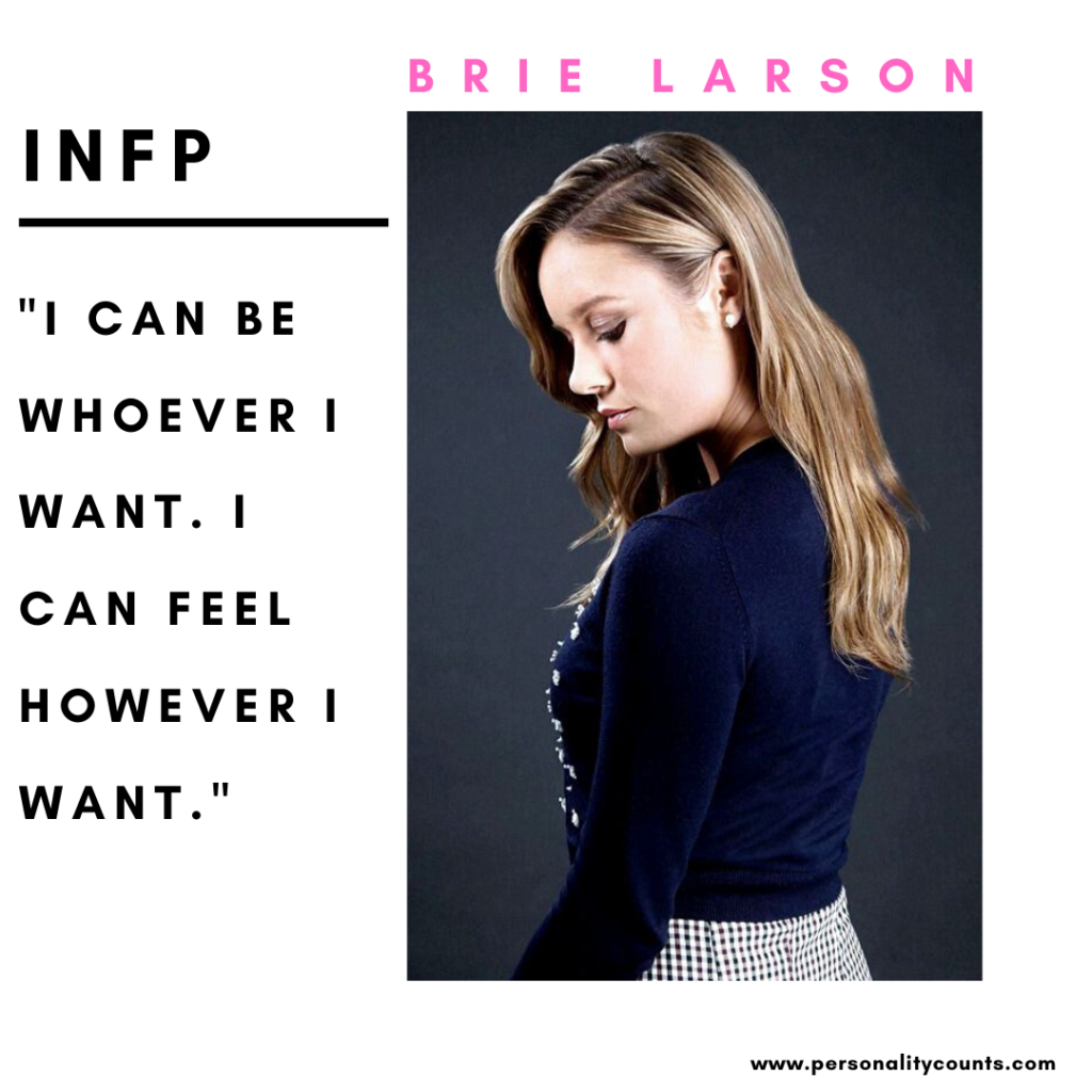 Brie Larson Personality Type - INFP