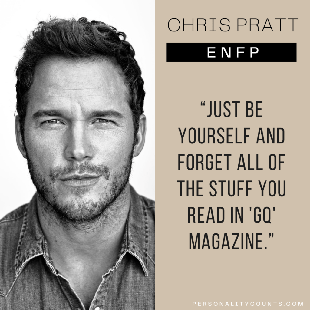 Chris Pratt Personality Type - ENFP