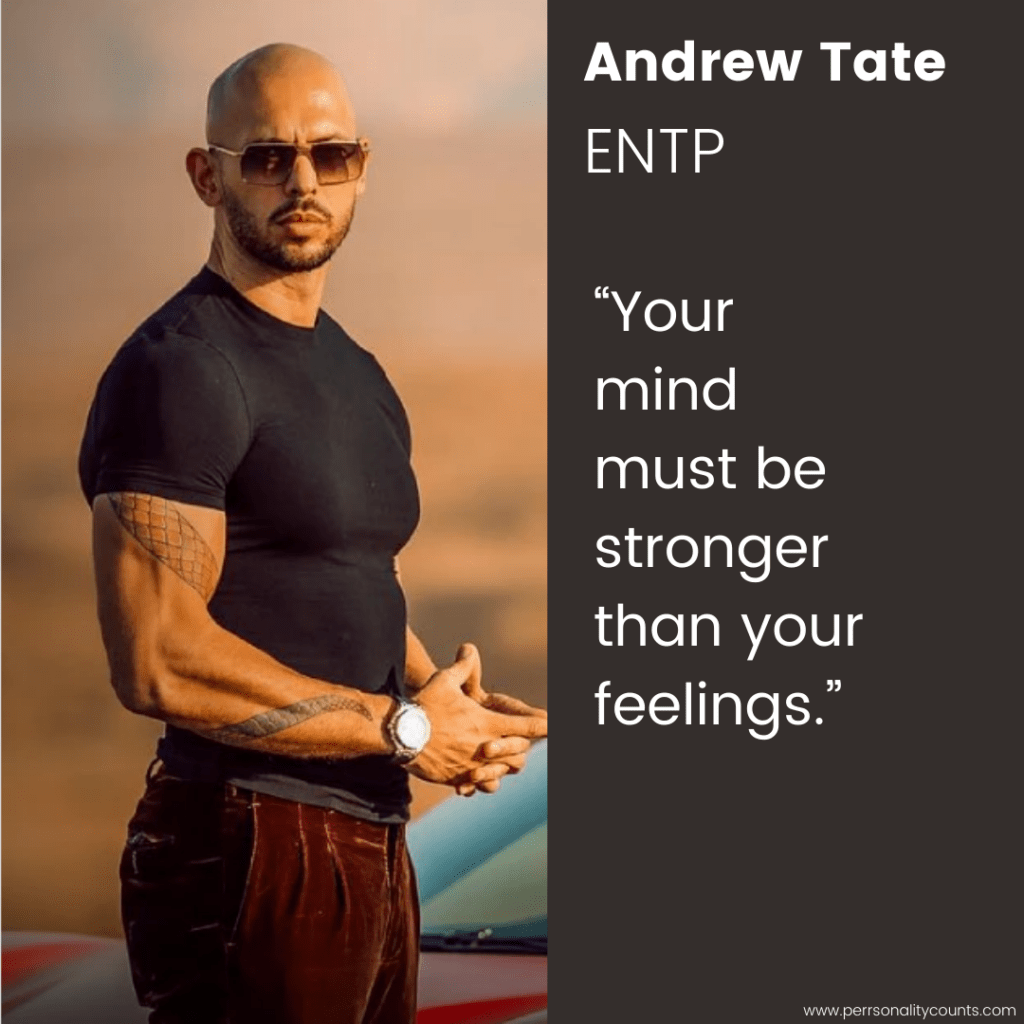 Andrew Tate Personality Type - ENTP
