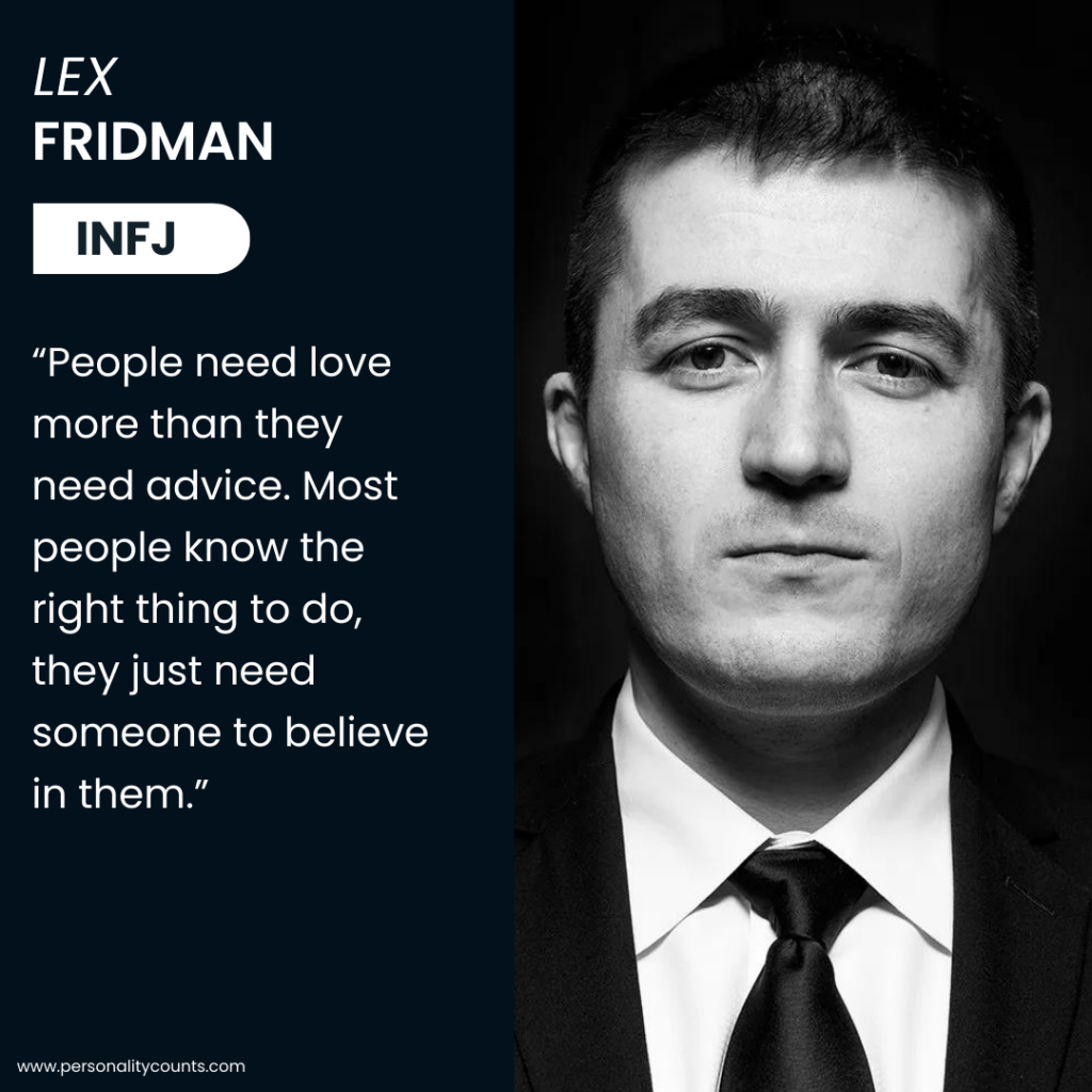 Lex Fridman Personality Type - INFJ