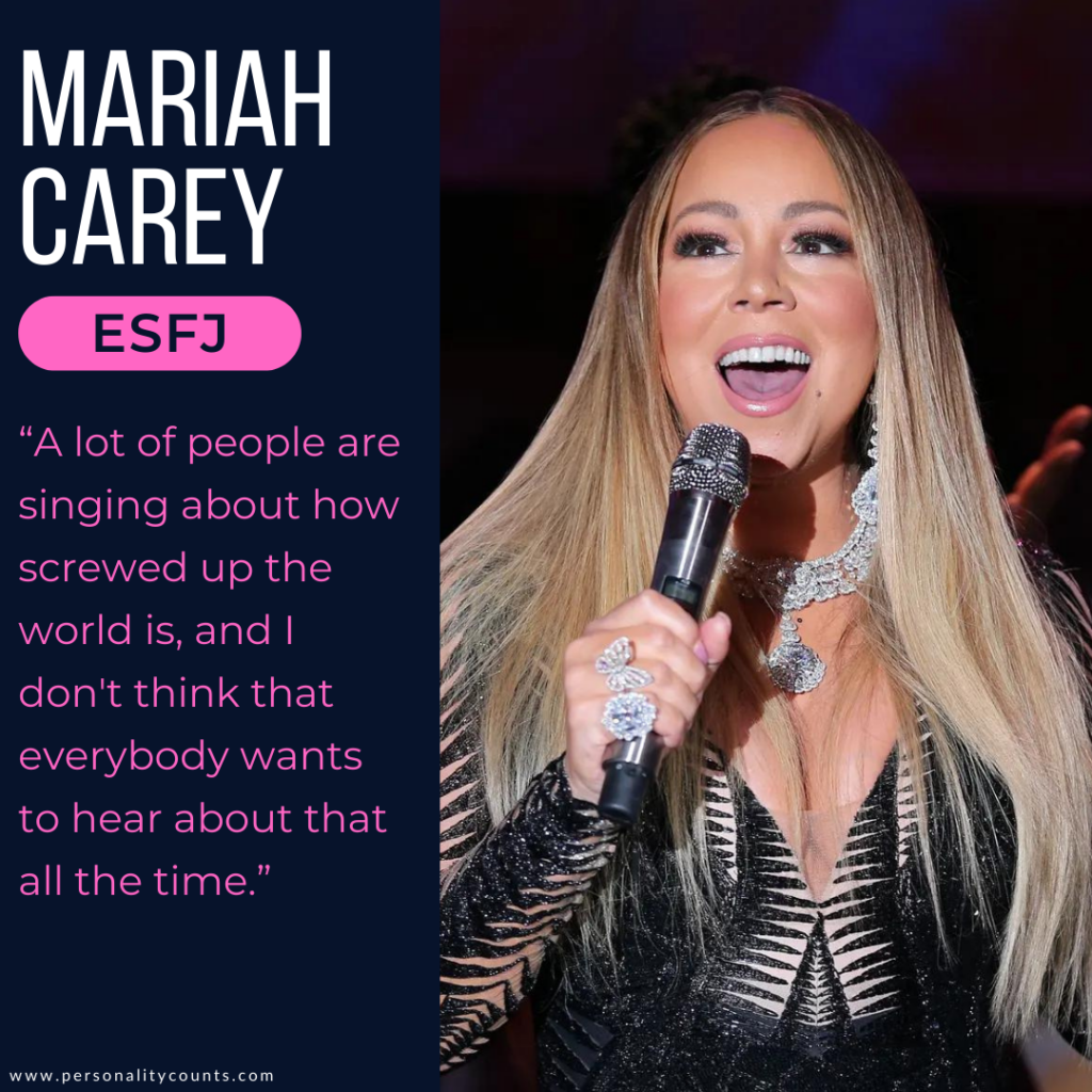 Mariah Carey Personality Type - ESFJ