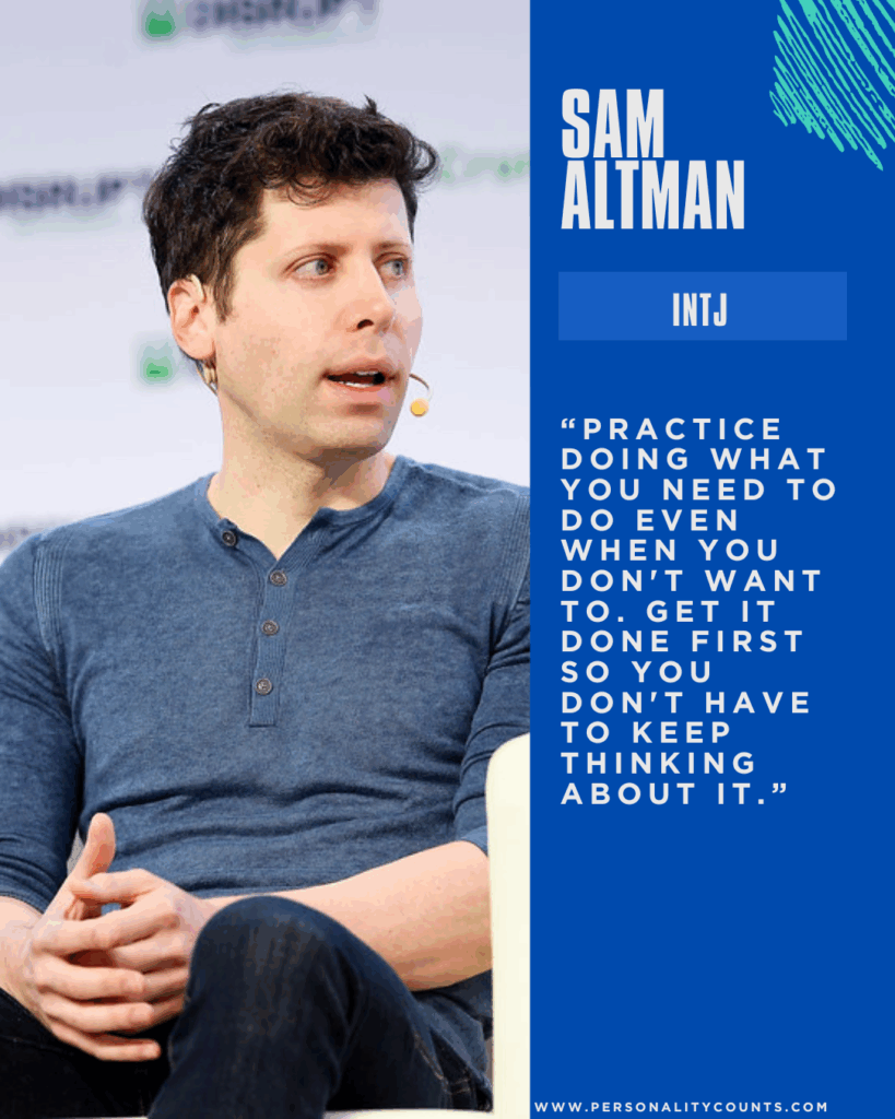 Sam Altman speaking at a tech conference