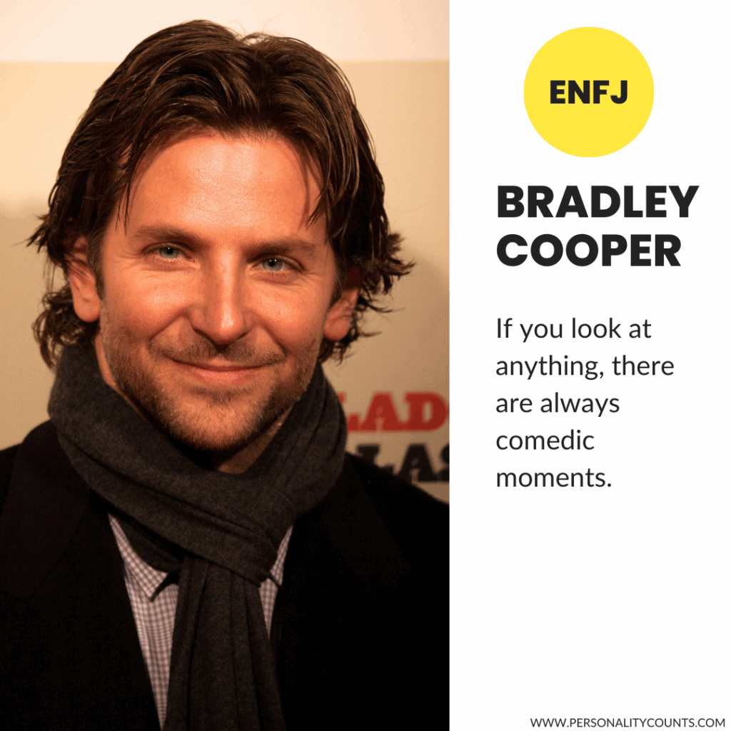 Bradley Cooper ENFJ Personality Type