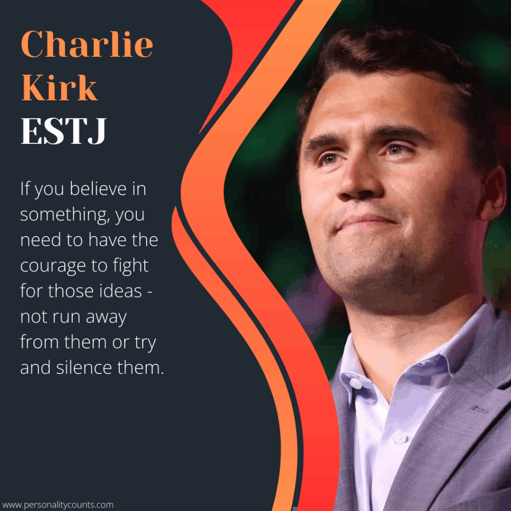 Charlie Kirk ESTJ Personality Type