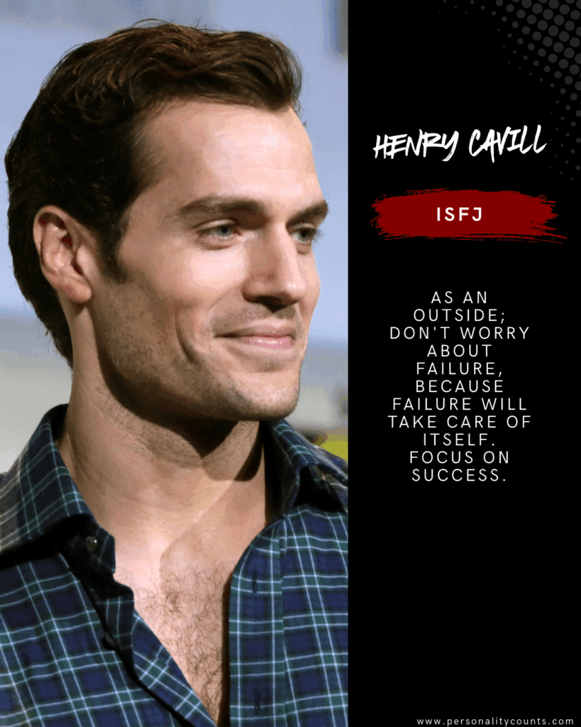 Henry Cavill ISFJ Personality Type