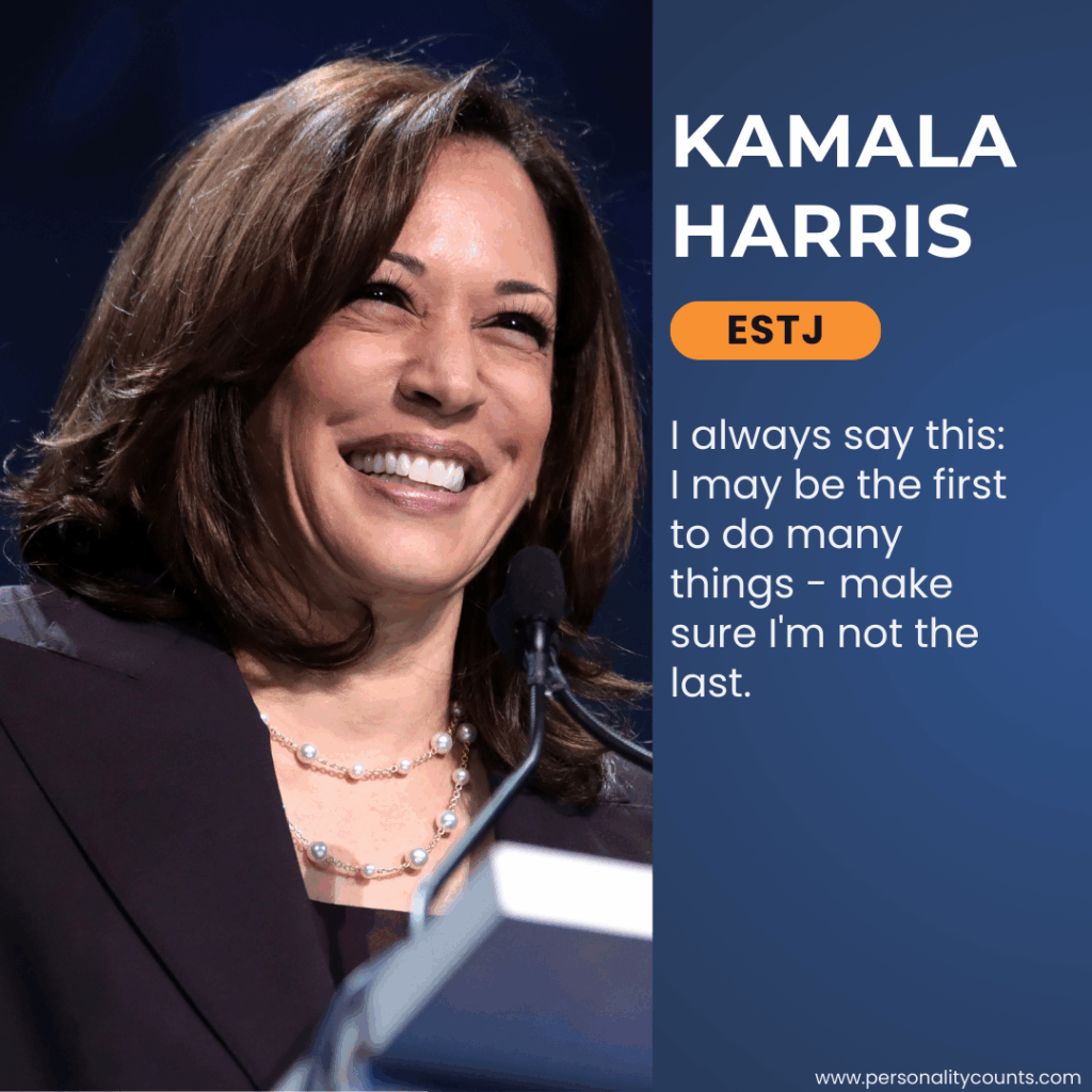 Kamala Harris ESTJ Personality Type