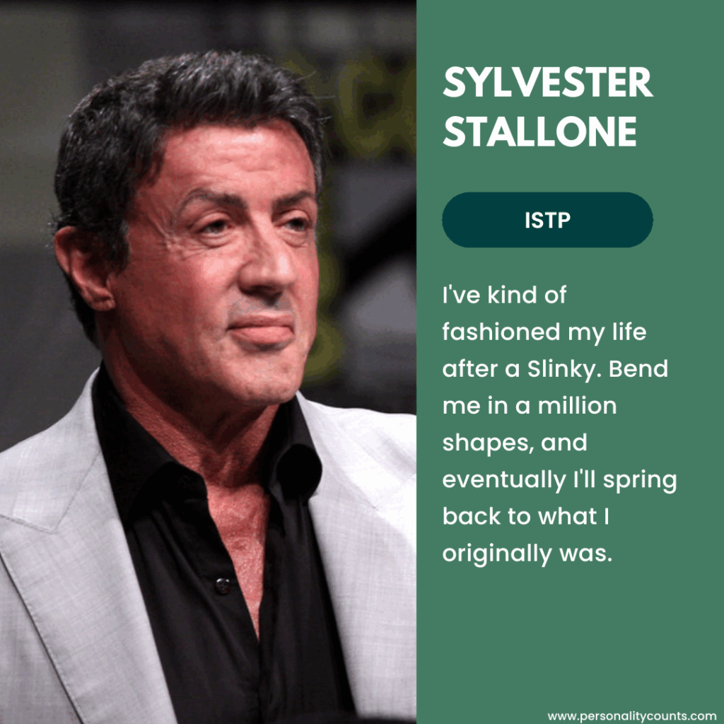 Sylvester Stallone ISTP Personality Type 